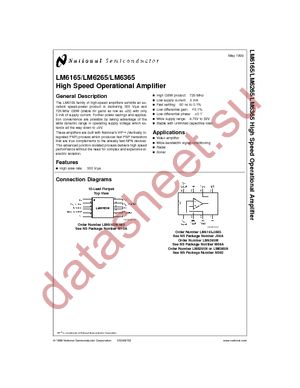 LM6365MX datasheet  